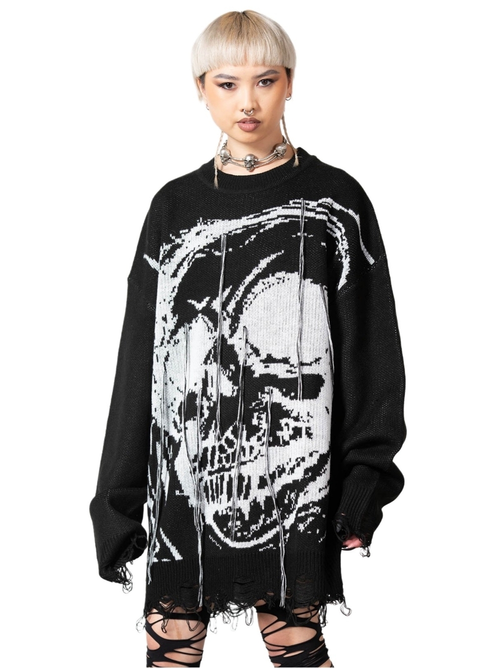 Killstar Ruined Relic Knit Sweater